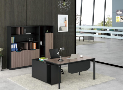 Home office desk with shelf office furniture desk